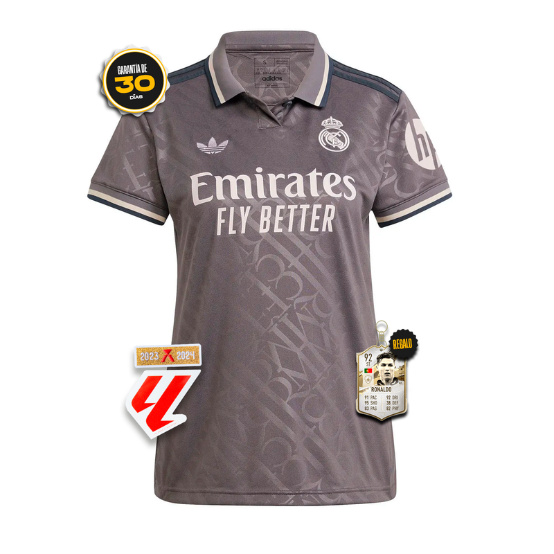 Camiseta Real Madrid Femenina Tercera Equipación 24/25 + 5 REGALOS 🎁