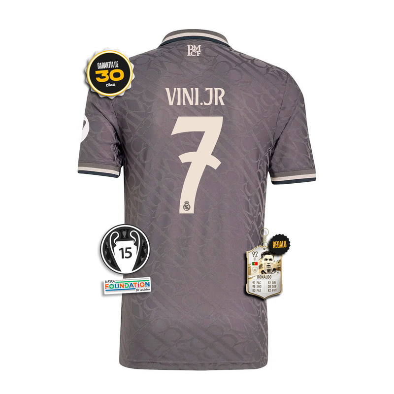 #7 VINI JR Camiseta Authentic Real Madrid Tercera Equipación 24/25 + 5 REGALOS 🎁