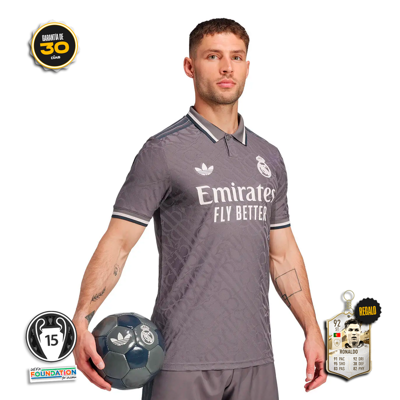 Camiseta Authentic Real Madrid Tercera Equipación 24/25 + 5 REGALOS 🎁