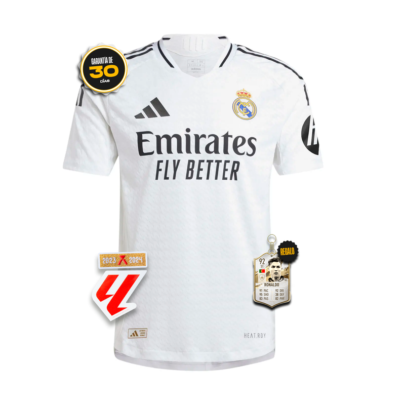 Camiseta Authentic Real Madrid Primera Equipación Blanca 24/25 + 5 REGALOS 🎁