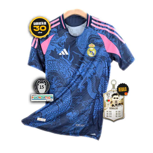 Camiseta Real Madrid ESPECIAL BLUE DRAGON JUGADOR 24/25 + 5 REGALOS 🎁