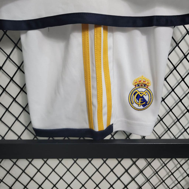 Conjunto Niños Real Madrid Primera Equipacíon Blanca Manga Larga 23/24