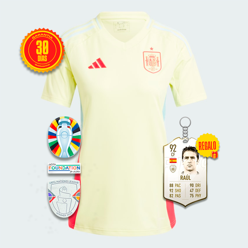 Camiseta España Segunda Equipacíon FEMENINA EUROCOPA 2024 + 5 REGALOS 🎁