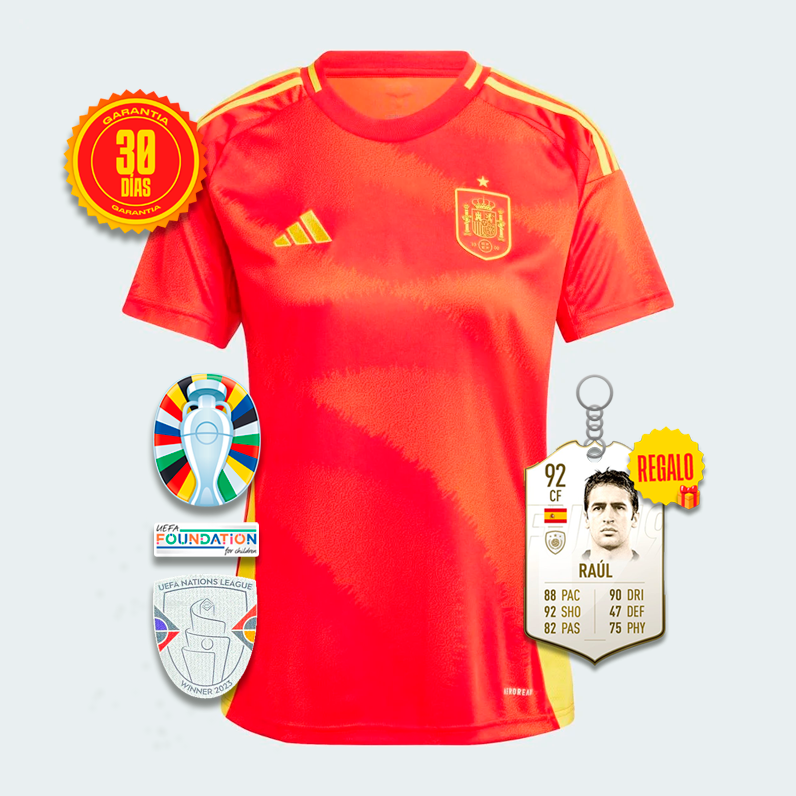 Camiseta España Primera Equipacíon FEMENINA EUROCOPA 2024 + 5 REGALOS 🎁