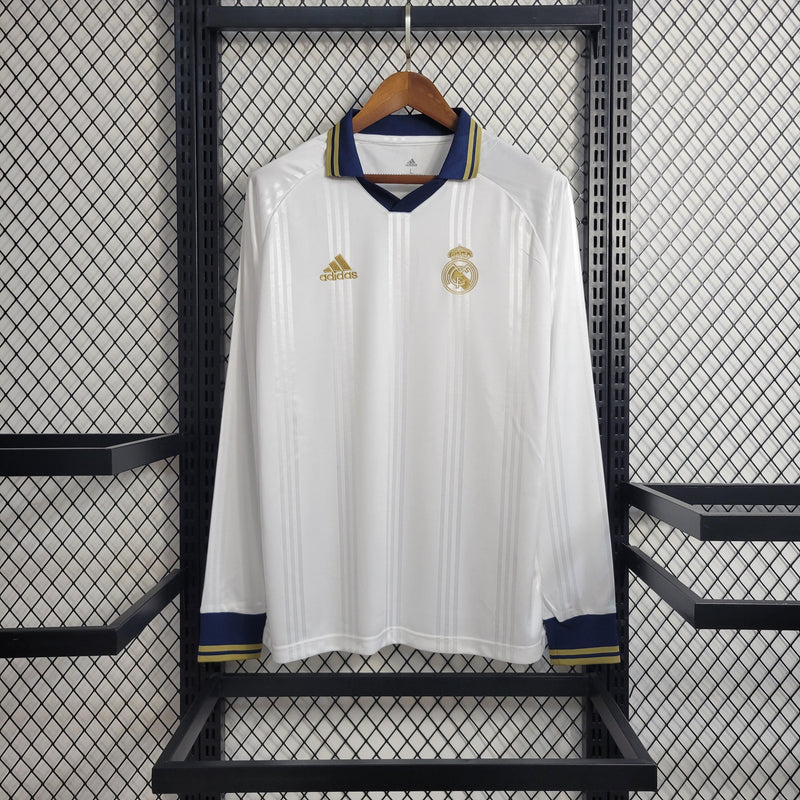 Camiseta Retro Real Madrid Manga Larga Capacitación 12/13