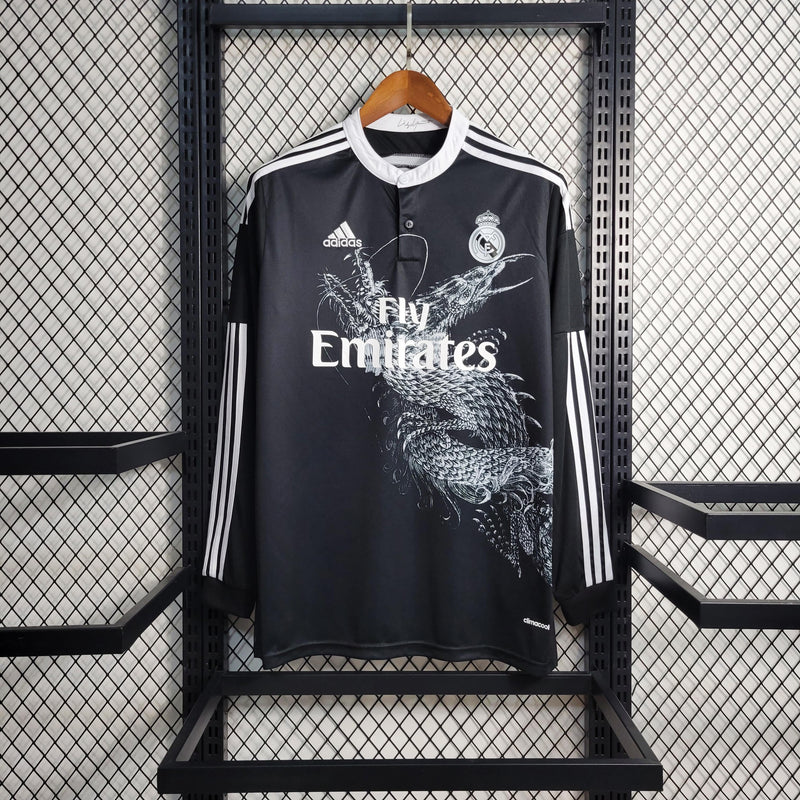 Camisa Retro Real Madrid Manga Larga Tercera 14/15