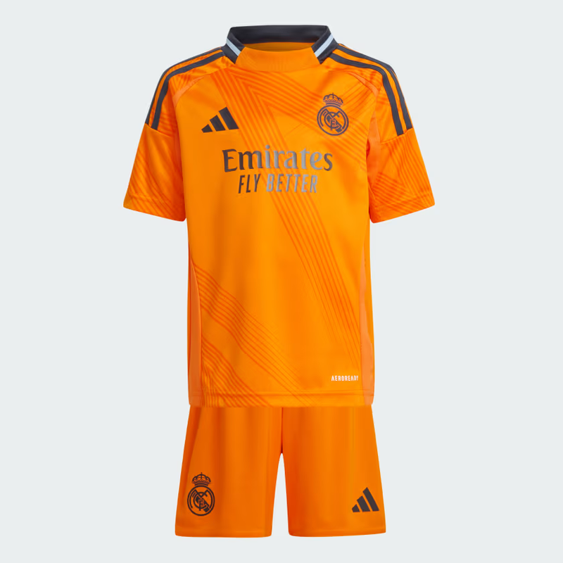 Conjunto Niños Real Madrid Segunda Equipación Naranja 2024/25 + 5 REGALOS 🎁